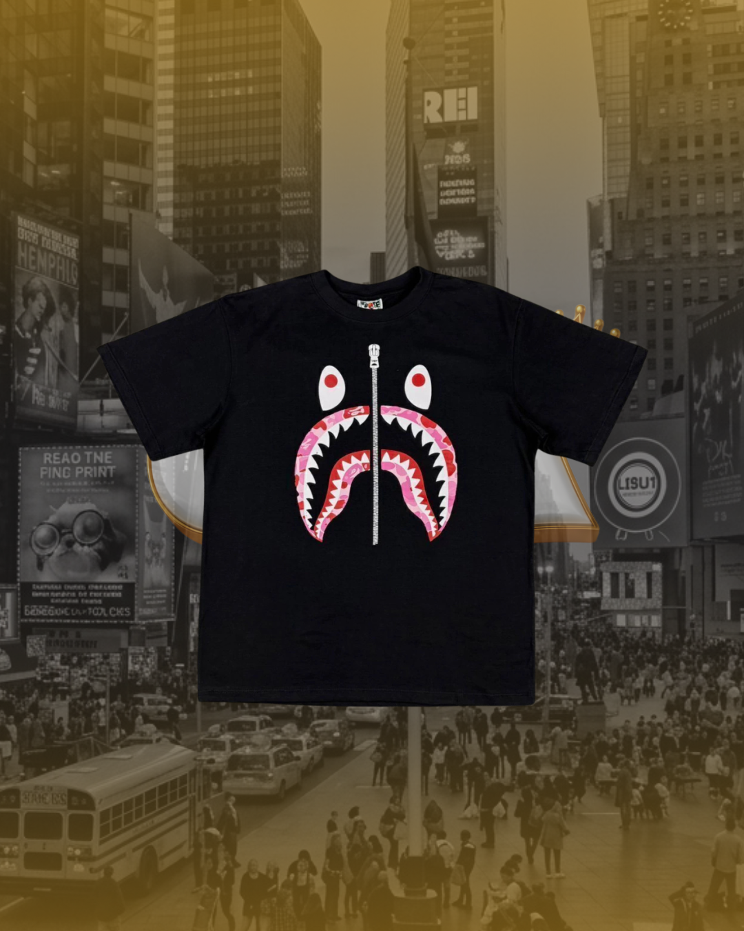 CAMISETA BAPE CAMUFLADO RED