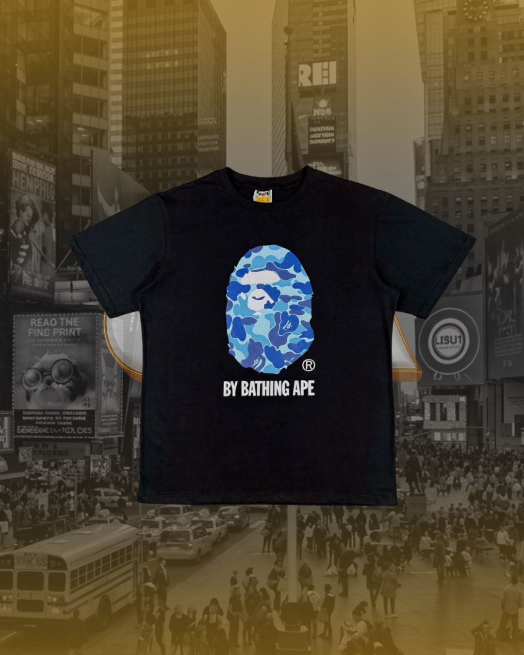 CAMISETA BAPE BLUE