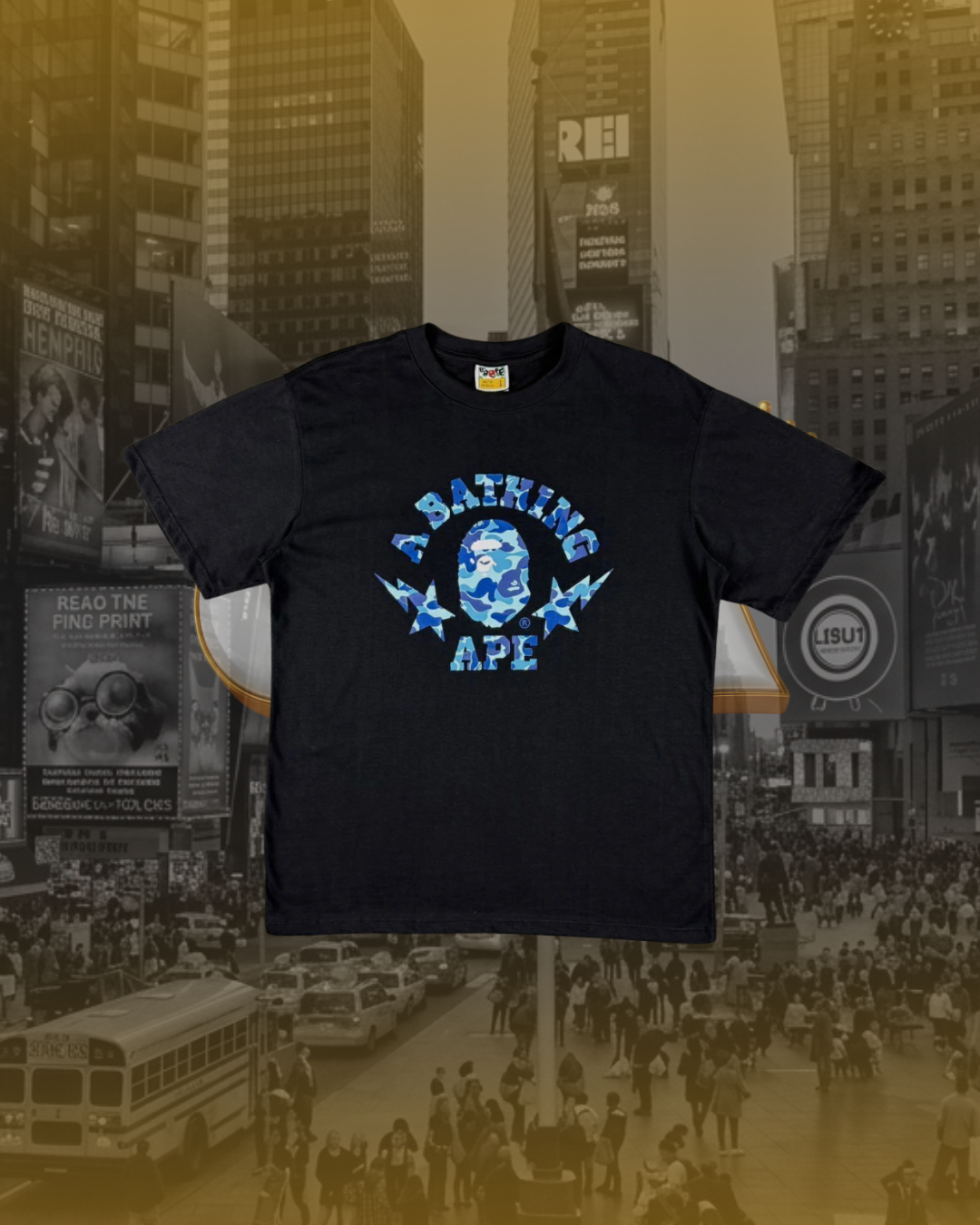 CAMISETA BAPE STAR BLUE
