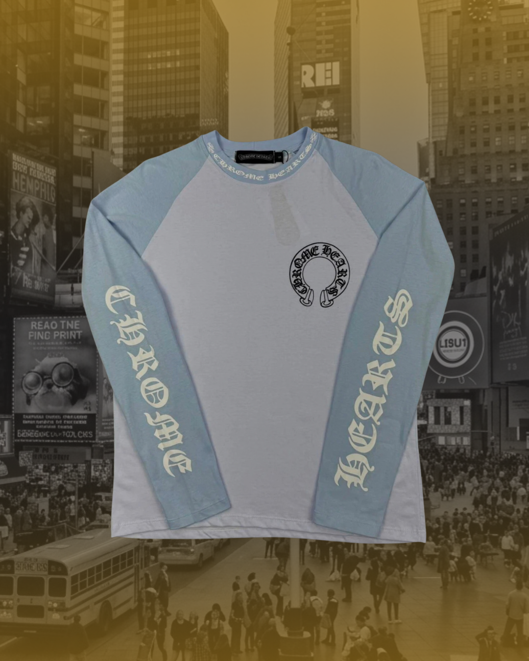 CAMISETA MANGA LONGA CHROME HEARTS BLUE