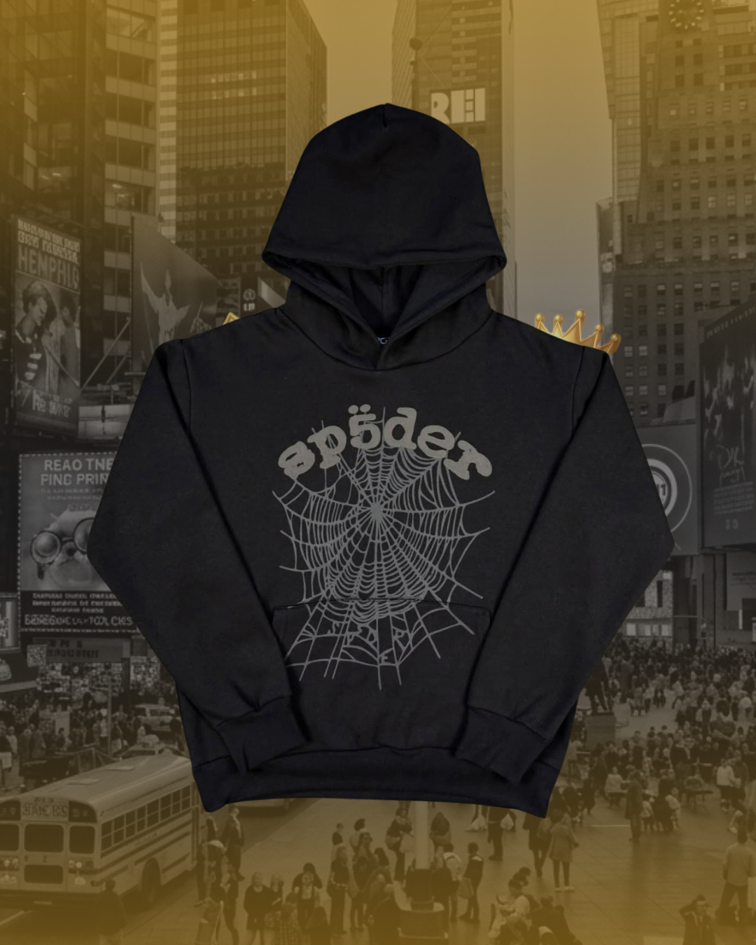 CASACO MOLETOM SP5DER "BLACK"